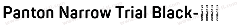 Panton Narrow Trial Black字体转换